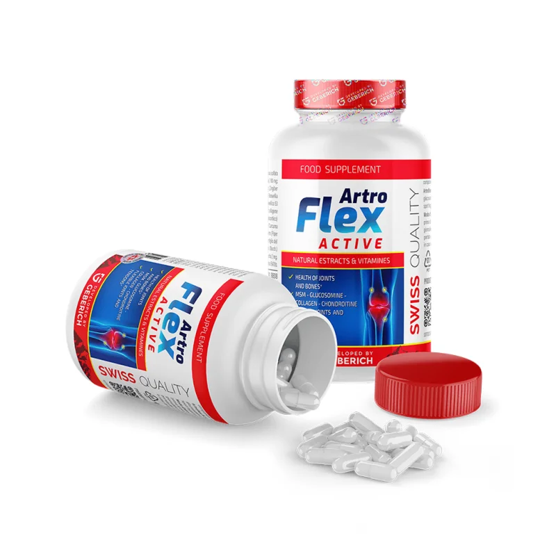 Artroflex Active — flacon avec gélules, formule de soutien des articulations, du cartilage et des tendons